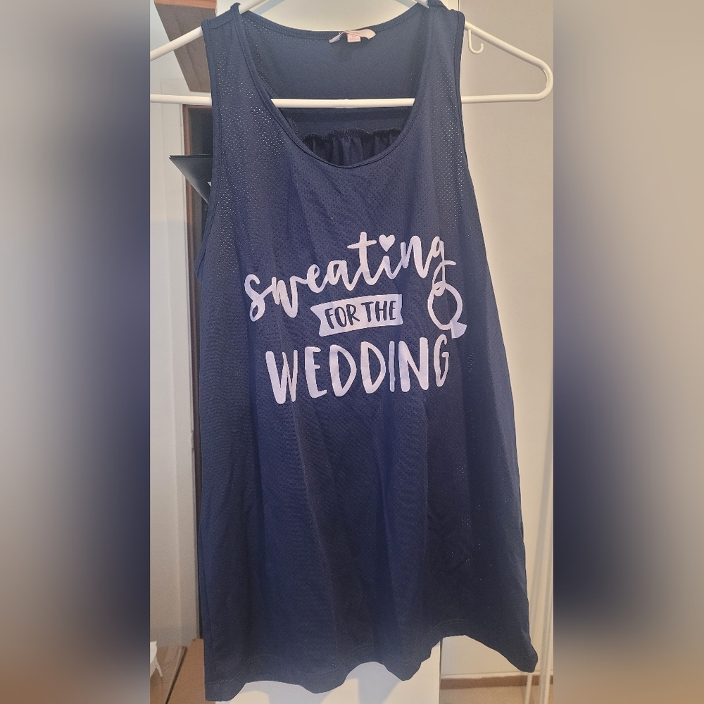Sweating for the wedding top